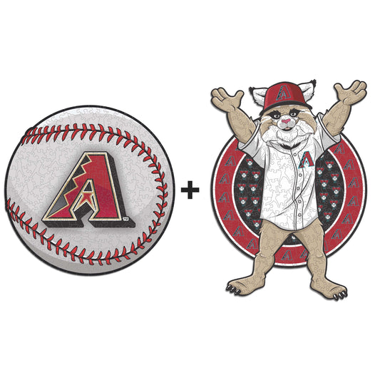 Pacote com 2 unidades de beisebol Arizona Diamondbacks™ + mascote