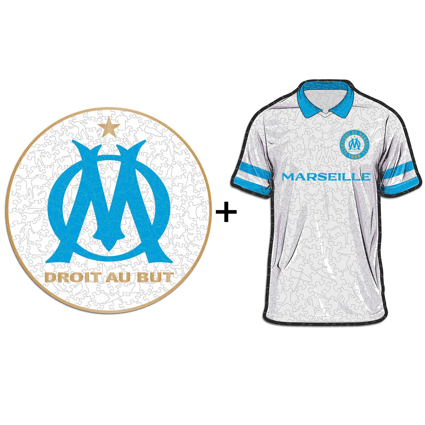 2 PACK Olympique de Marseille® Logo + Jersey