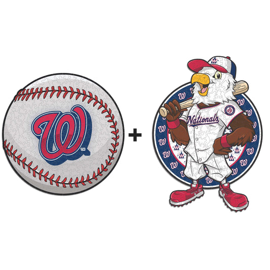 Pacote com 2 unidades de beisebol e mascote do Washington Nationals™