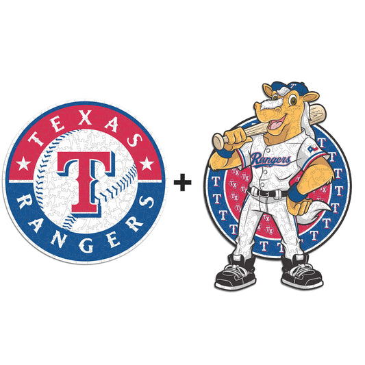 Pacote com 2 logotipos e mascote do Texas Rangers™