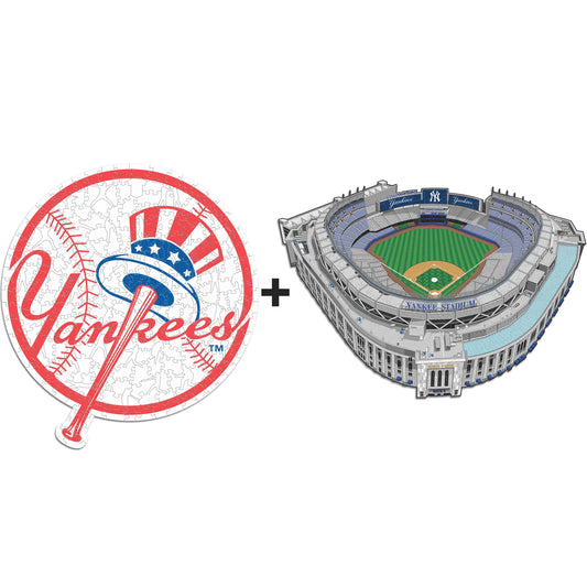 Pacote com 2 logotipos principais do New York Yankees™ + estádio