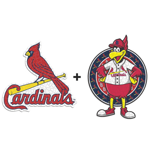 Pacote com 2 logotipos e mascote do St. Louis Cardinals™