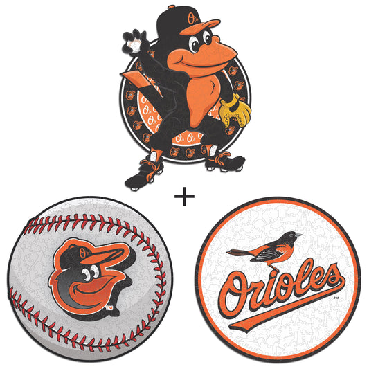 3 PACK Baltimore Orioles™ Logo + Mascot + Baseball