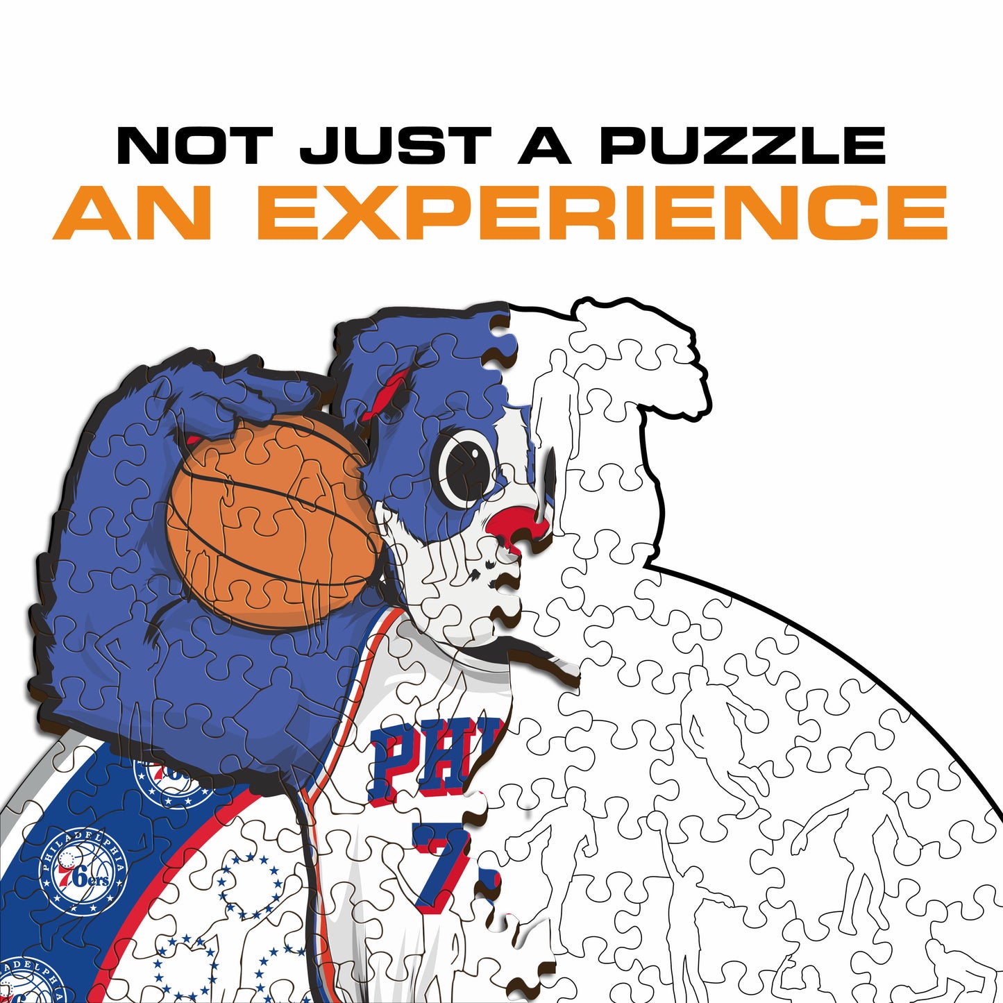 Philadelphia 76ers™ Mascot - Wooden Puzzle
