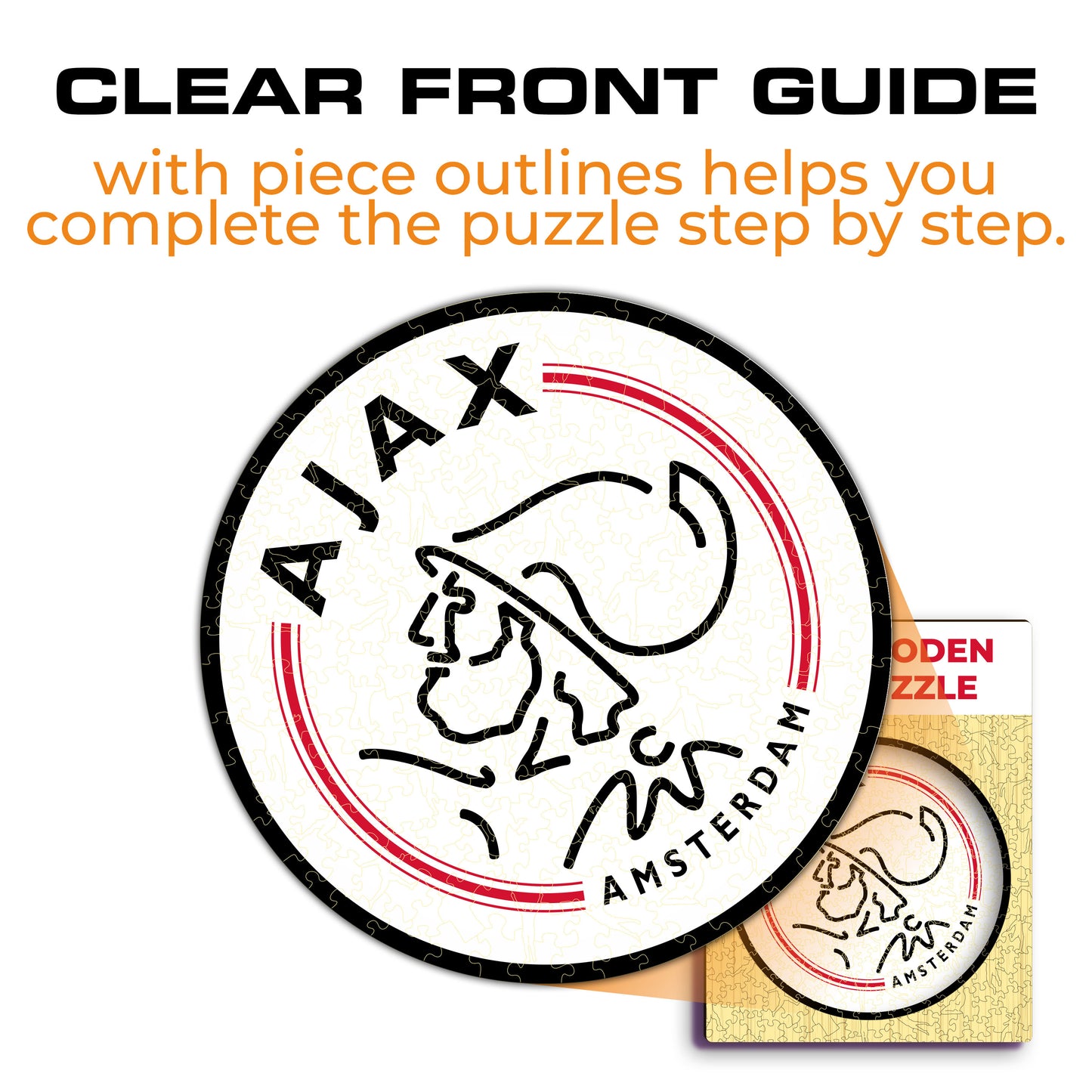 FC Ajax® Logo - Wooden Puzzle