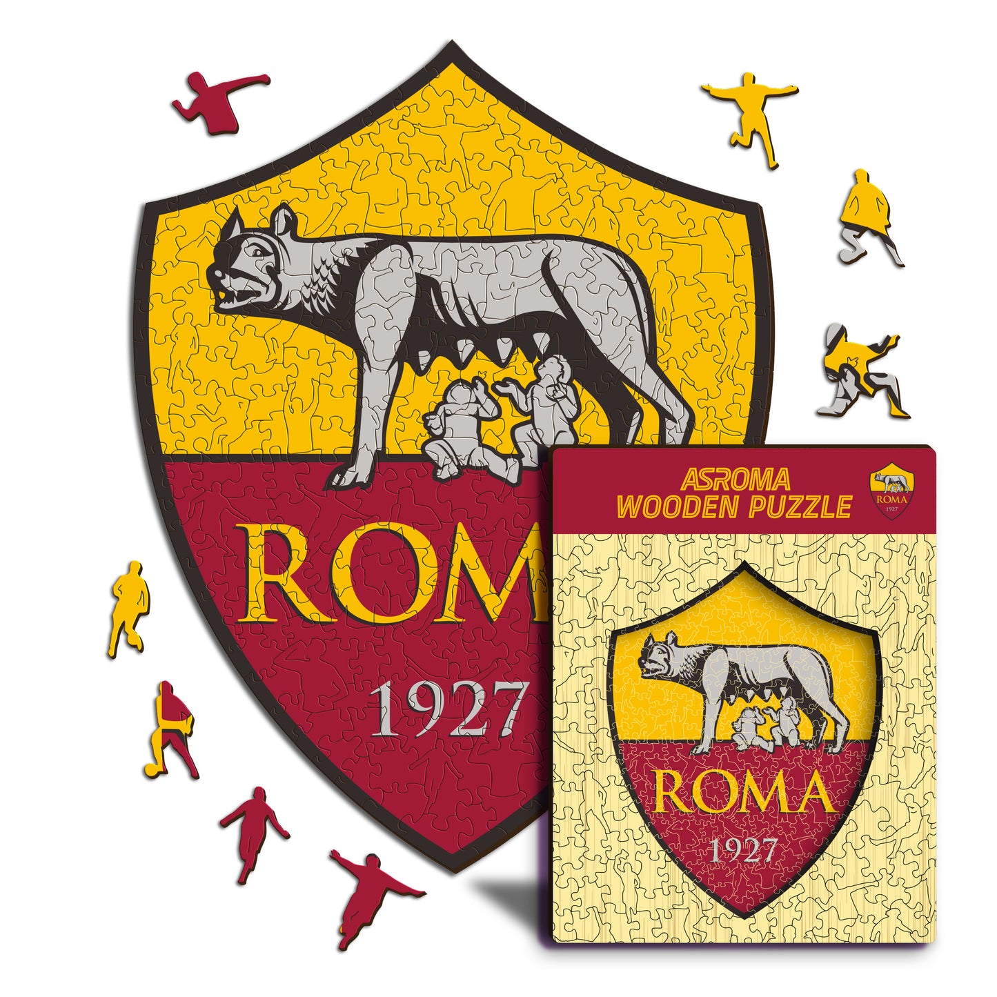 Logotipo da AS Roma® - Quebra-cabeça de madeira