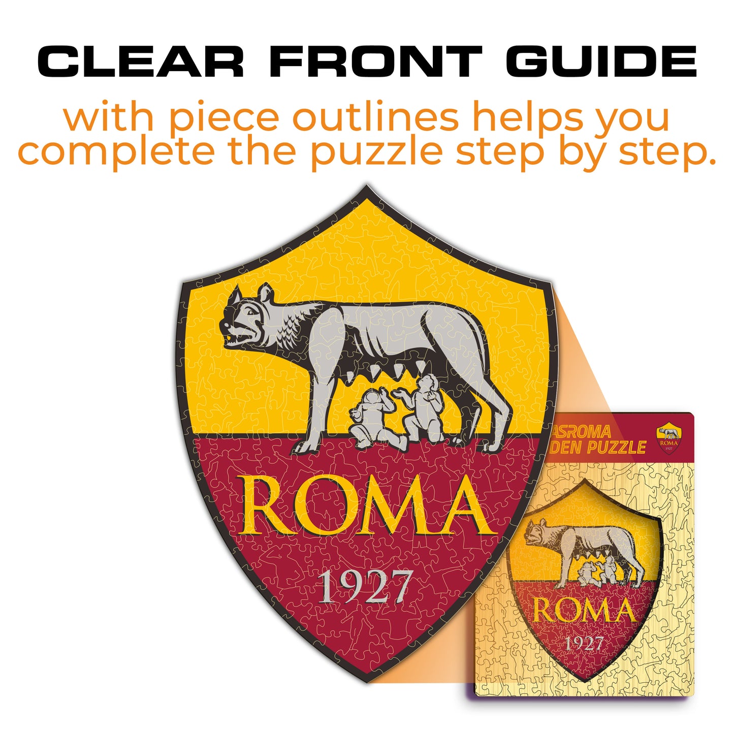 Logotipo da AS Roma® - Quebra-cabeça de madeira