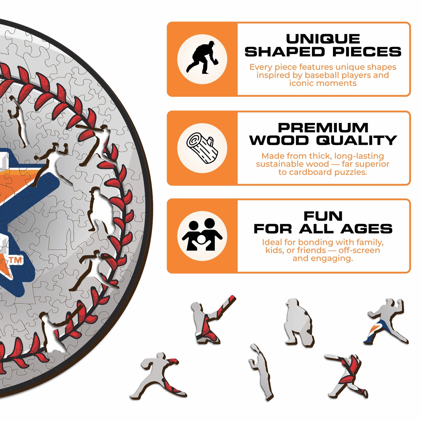Houston Astros™ - Wooden Puzzle