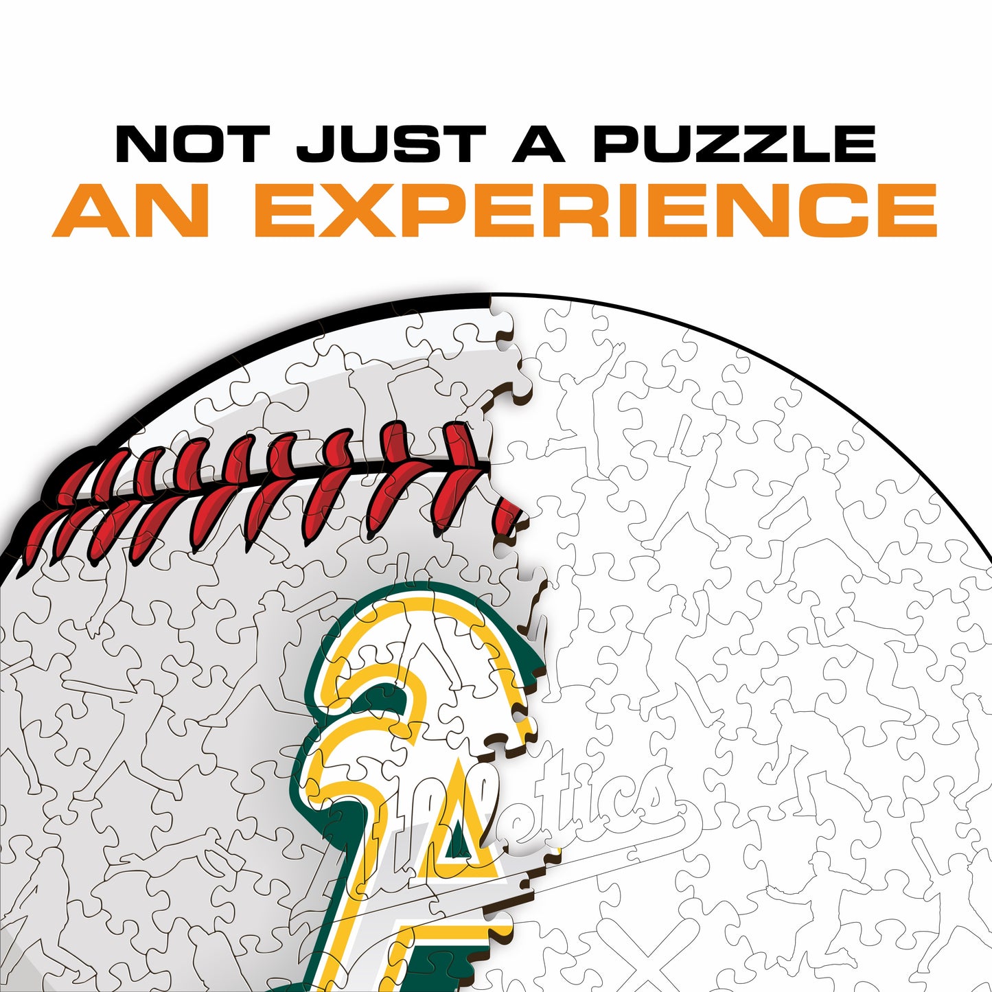 Oakland Athletics™ - Quebra-cabeça de madeira