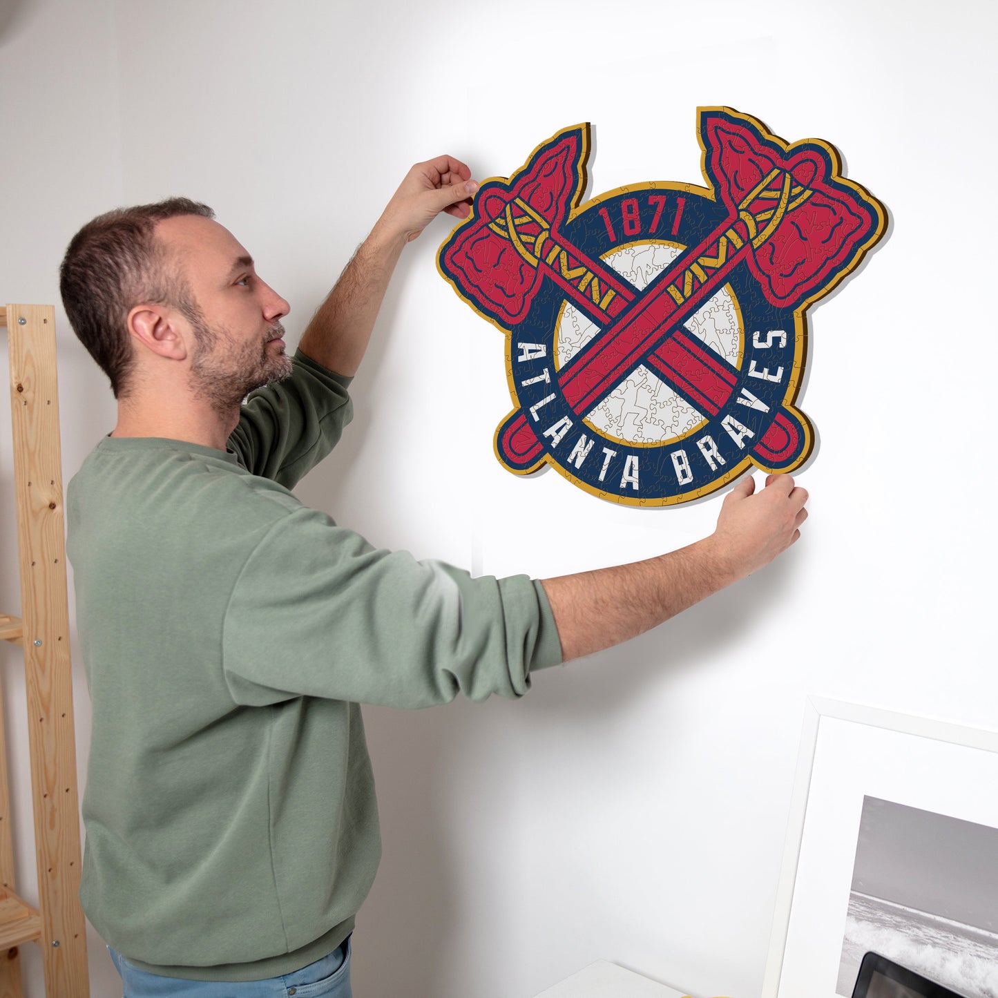 Atlanta Braves™ - Quebra-cabeça de madeira