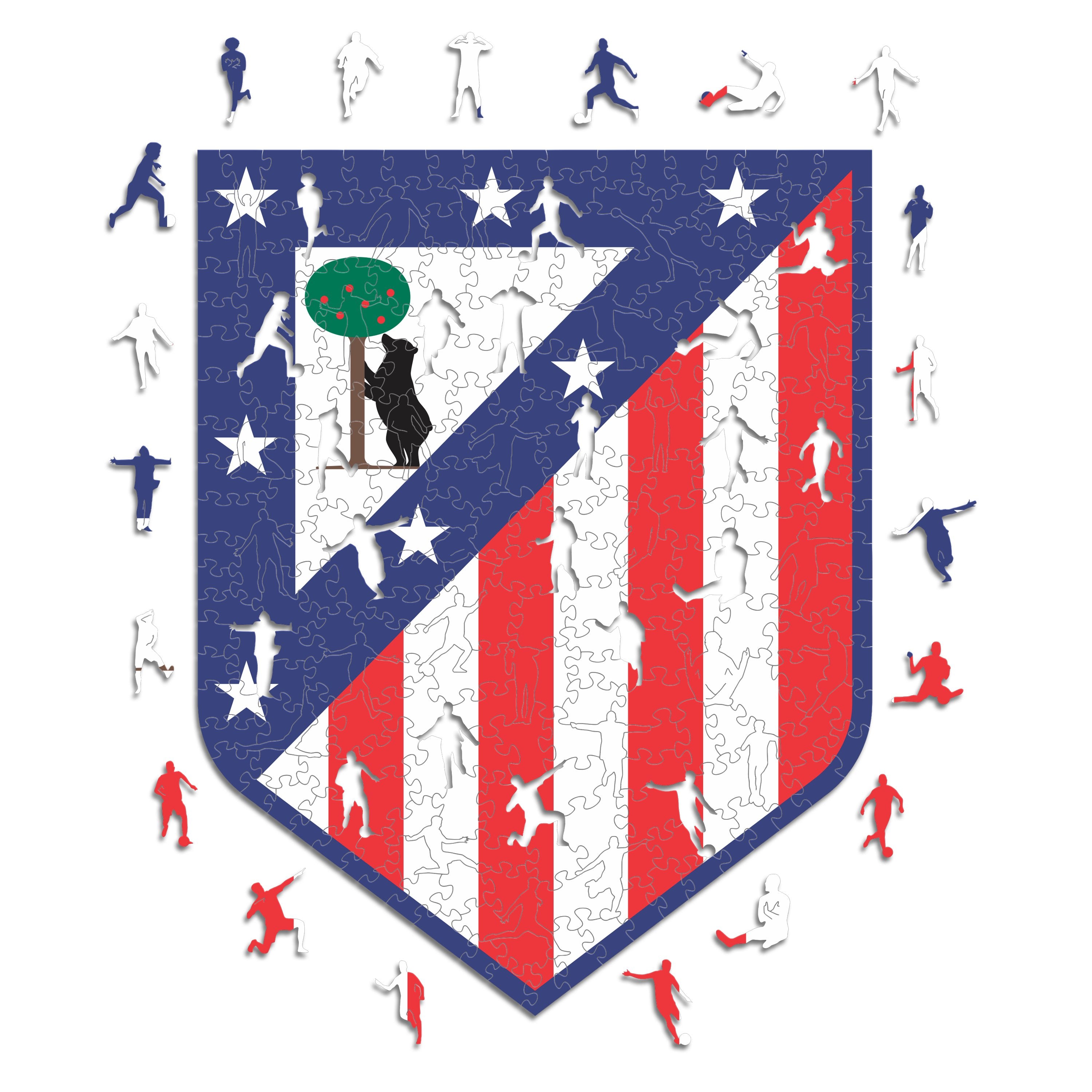 Atlético de Madrid® Logo - Wooden Puzzle – Iconic Puzzles