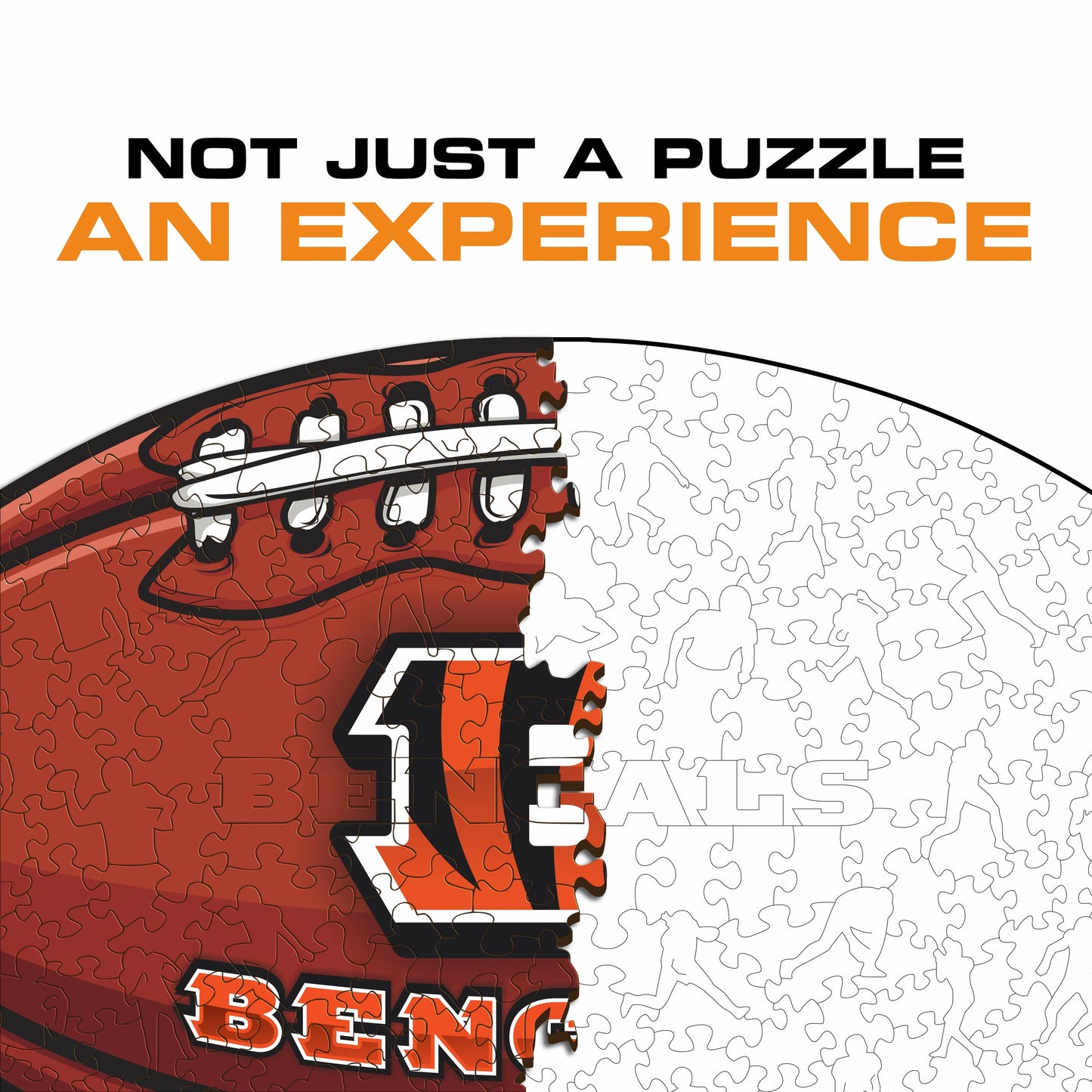 Cincinnati Bengals™ Futebol Americano - Quebra-cabeça de Madeira