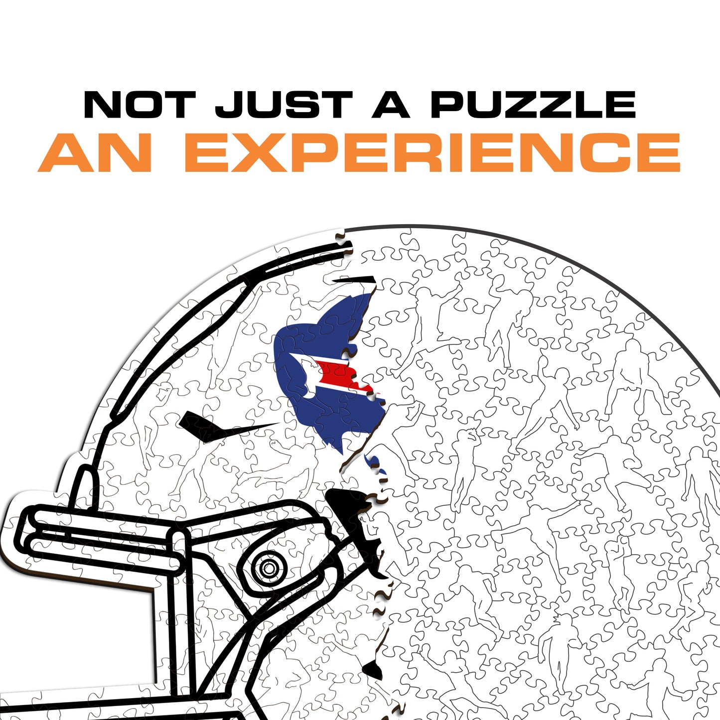 Capacete Buffalo Bills™ - Quebra-cabeça de madeira