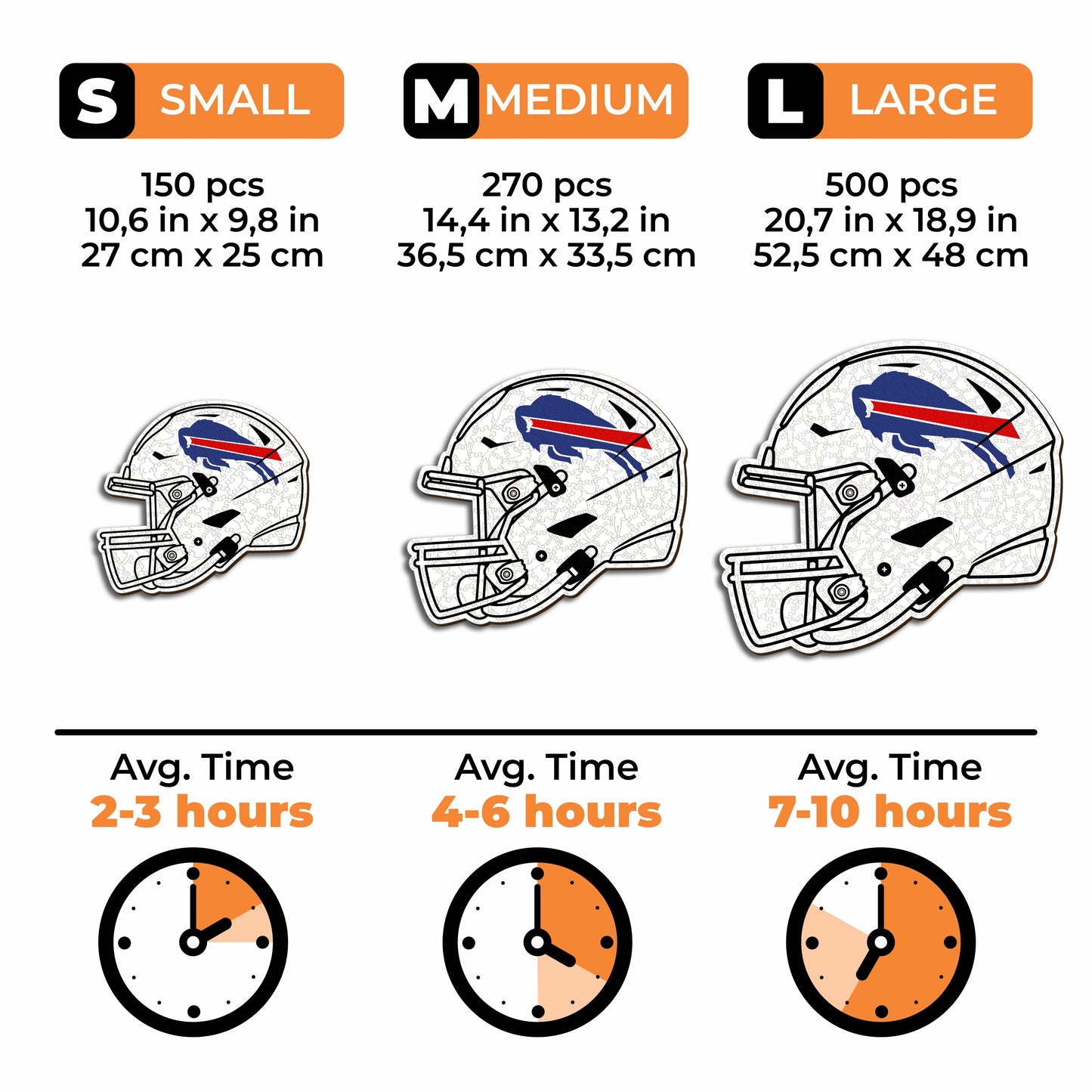 Capacete Buffalo Bills™ - Quebra-cabeça de madeira