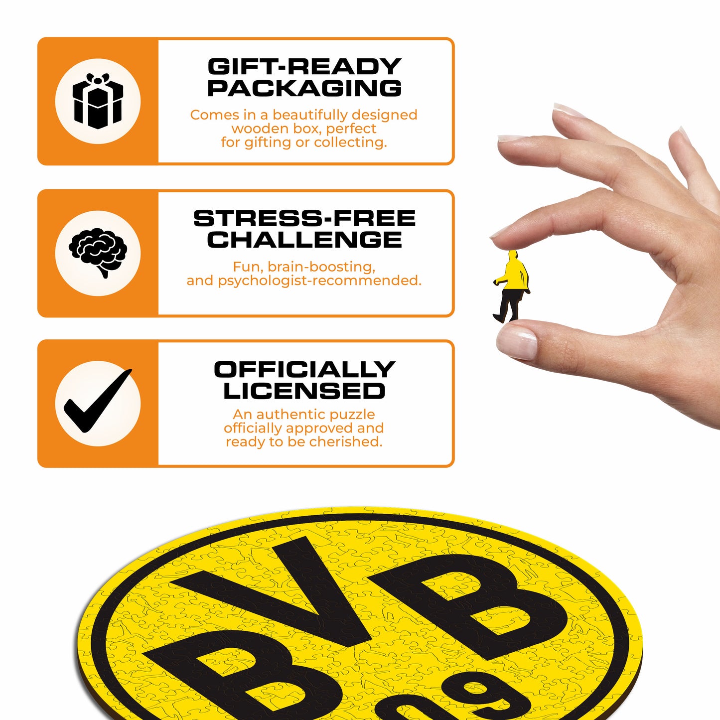 Borussia Dortmund® Logo - Wooden Puzzle