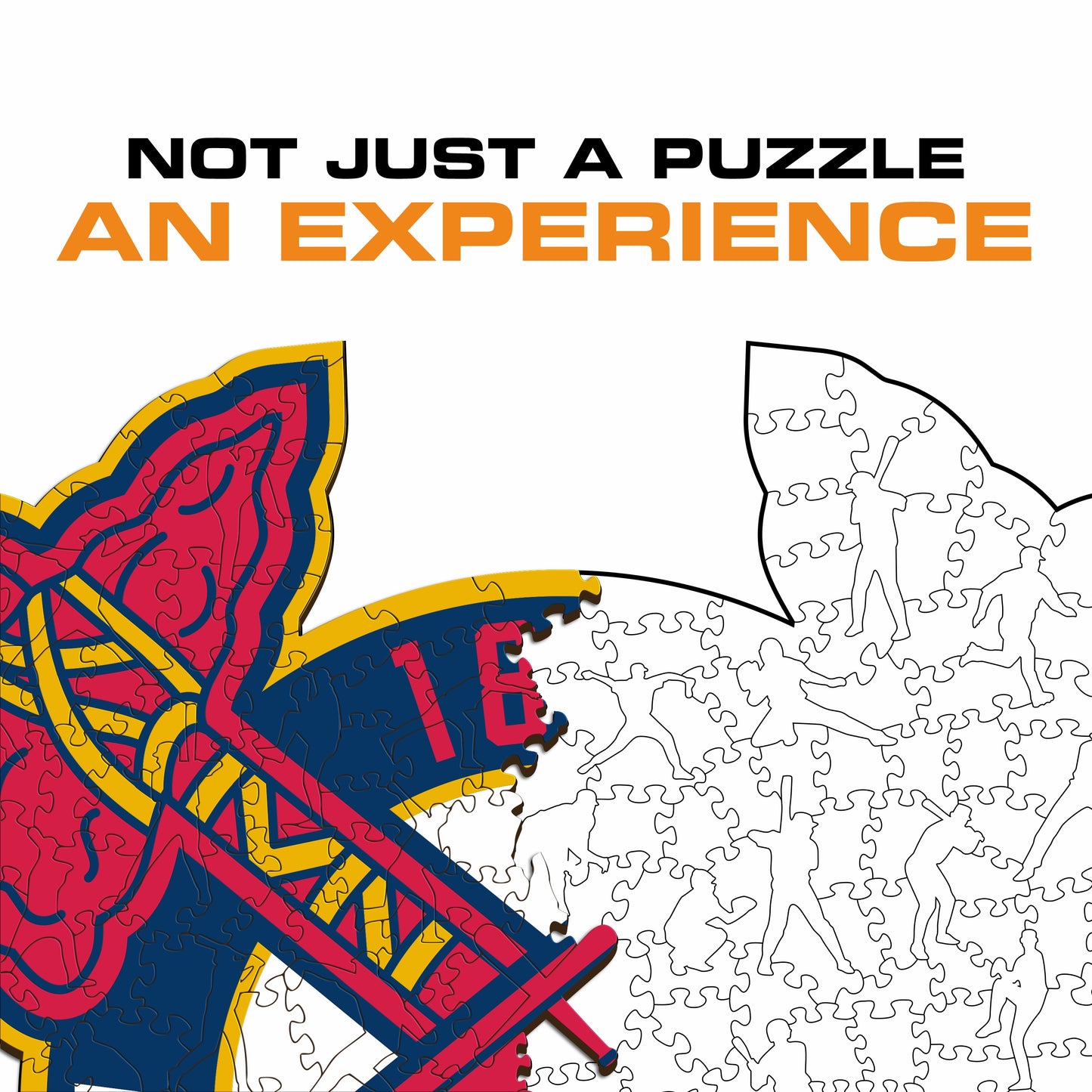 Atlanta Braves™ - Quebra-cabeça de madeira