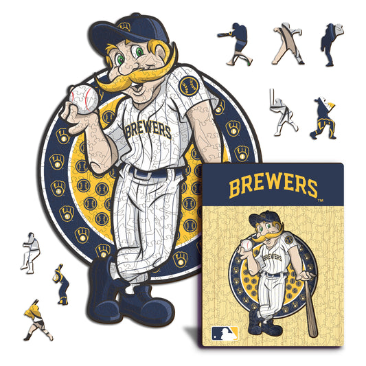 Pacote com 2 camisetas de beisebol e mascote do Milwaukee Brewers™