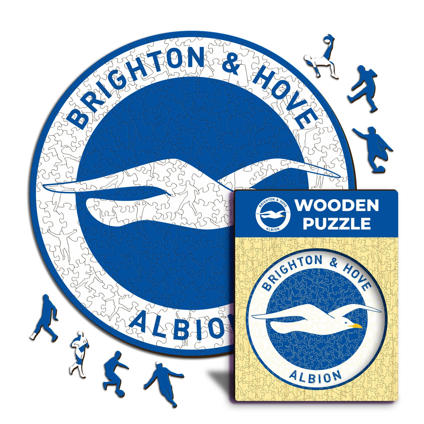 Brighton & Hove Albion FC® Logo - Wooden Puzzle