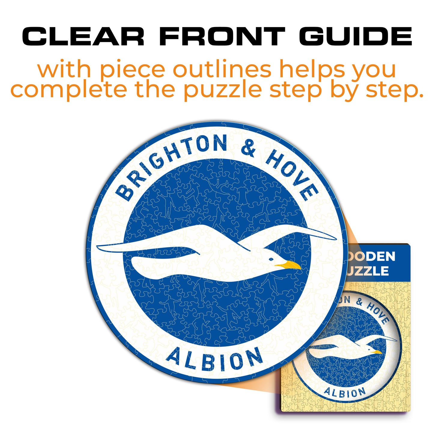 Brighton & Hove Albion FC® Logo - Wooden Puzzle