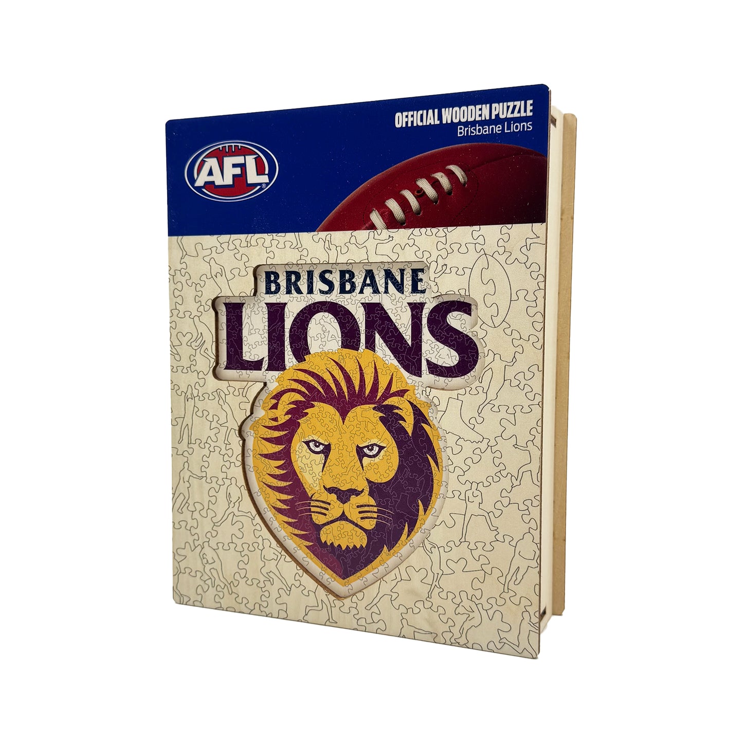 Brisbane Lions Logo - Wooden Puzzle