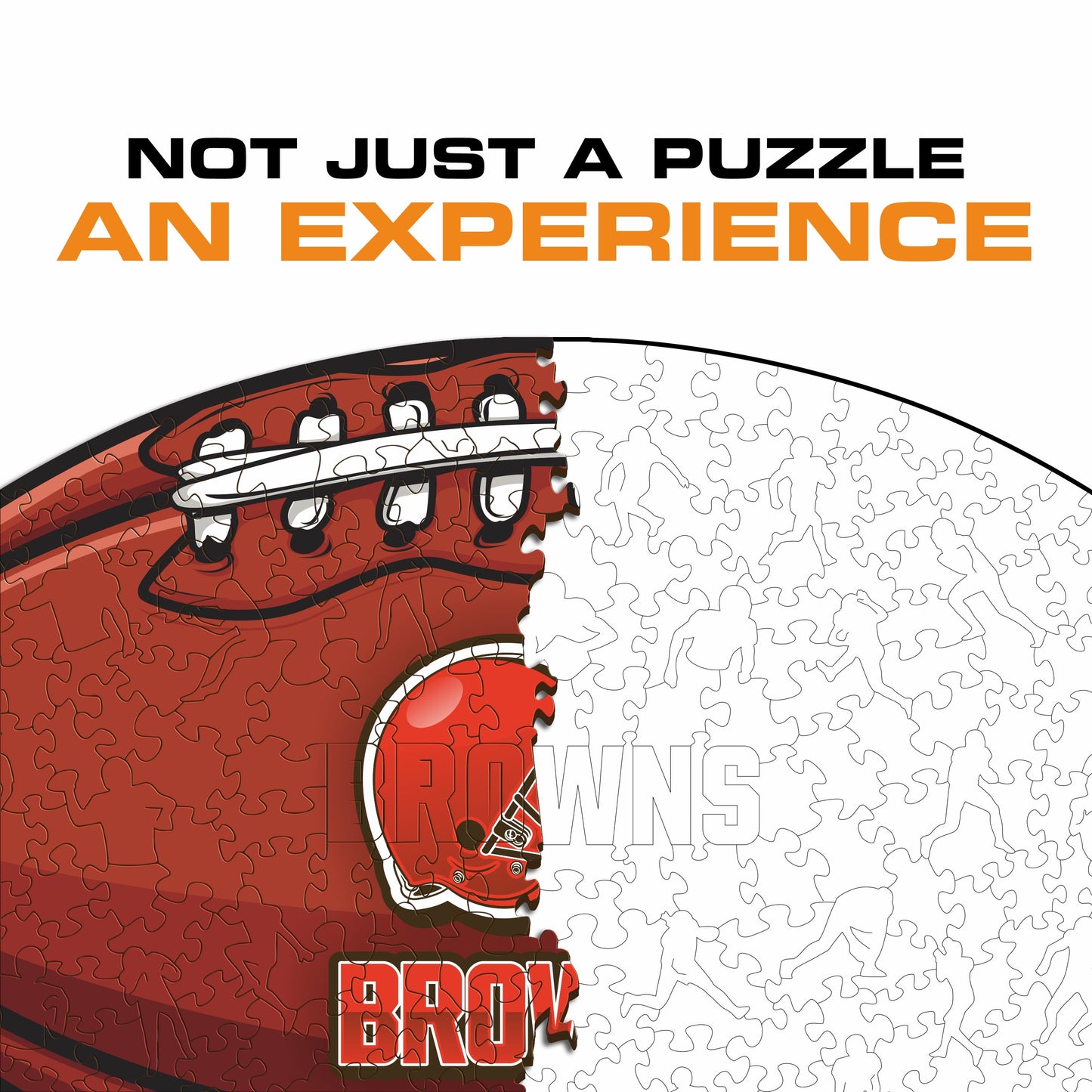 Cleveland Browns™ Football - Wooden Puzzle