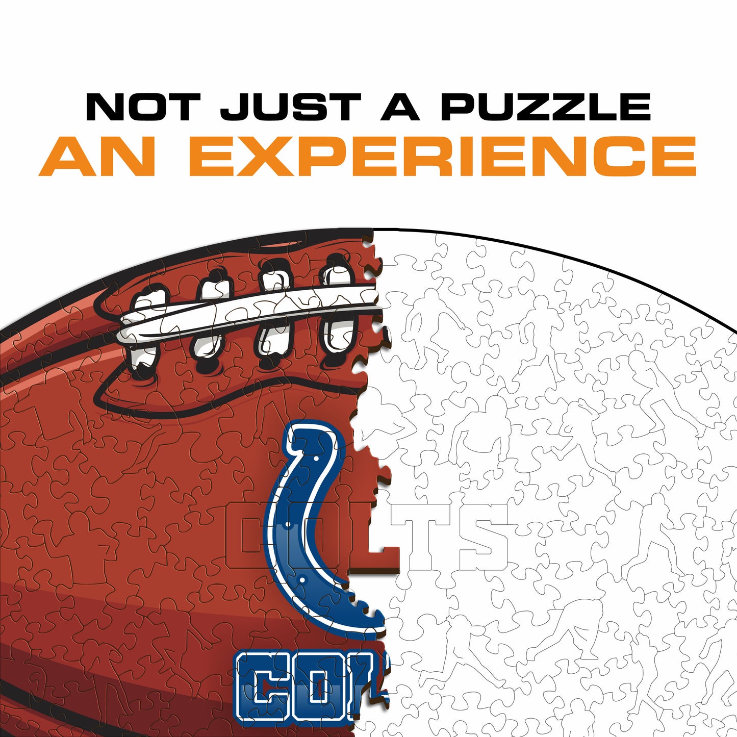 Indianapolis Colts™ Futebol Americano - Quebra-cabeça de Madeira