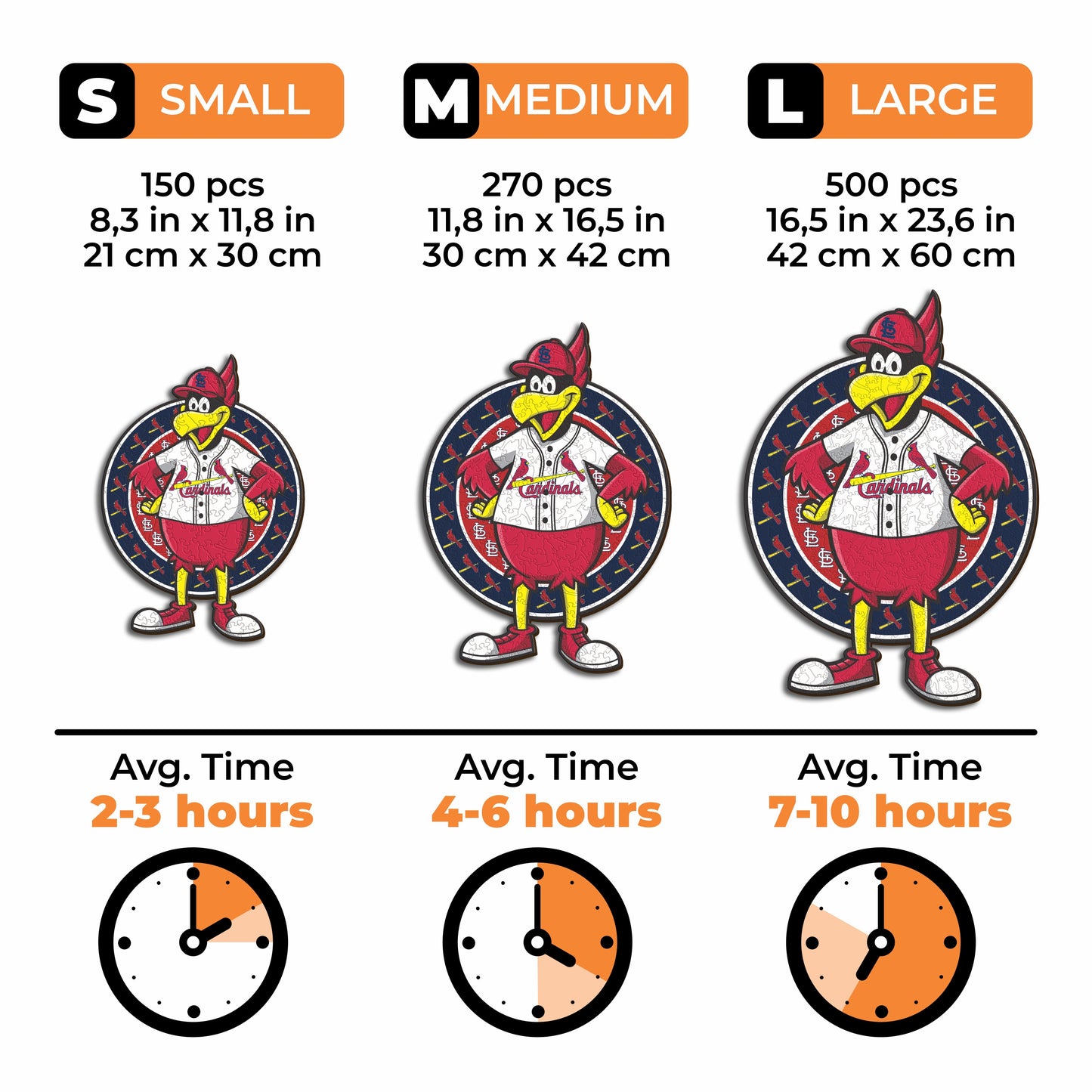 St. Louis Cardinals™ Mascot - Wooden Puzzle