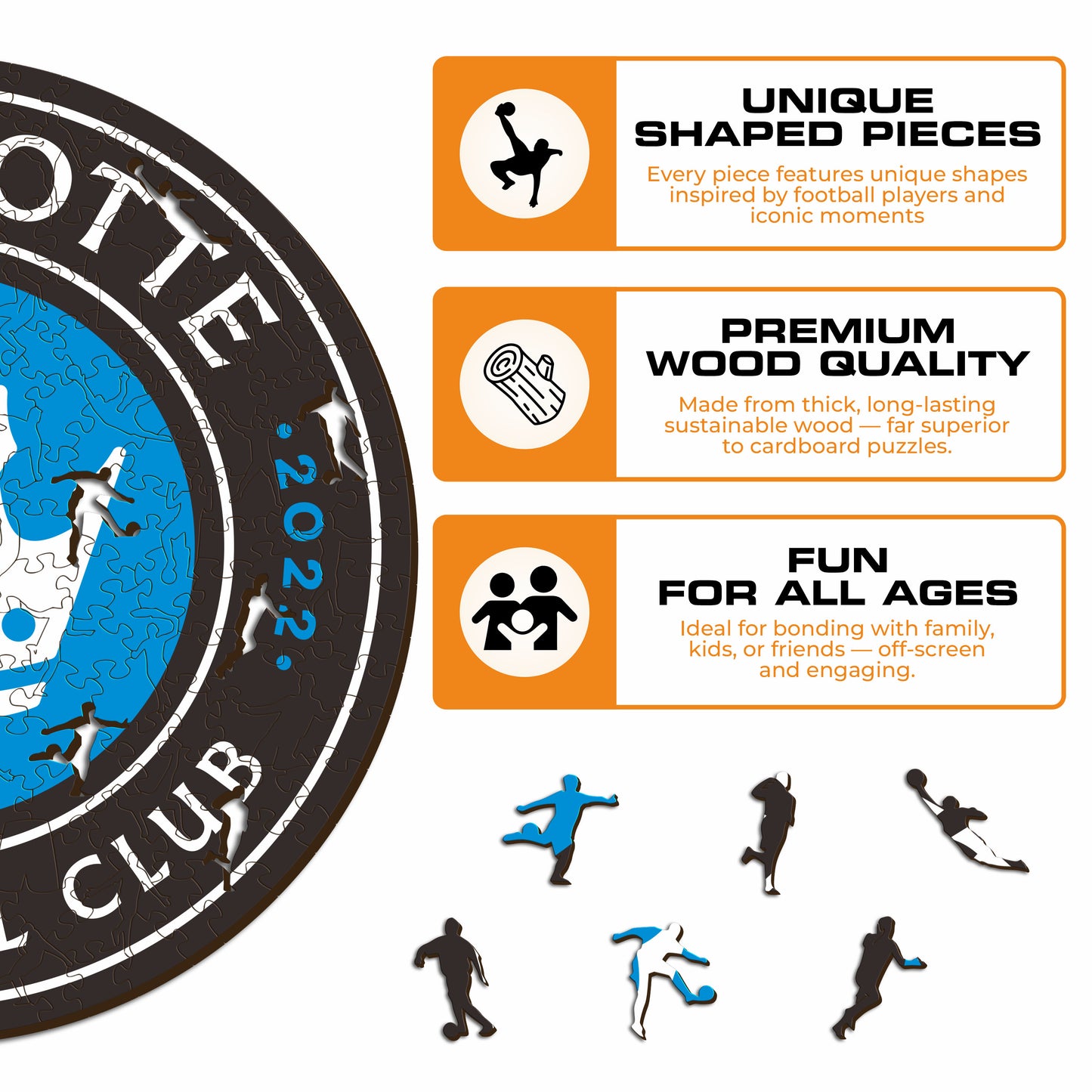 Charlotte FC® Logo - Wooden Puzzle
