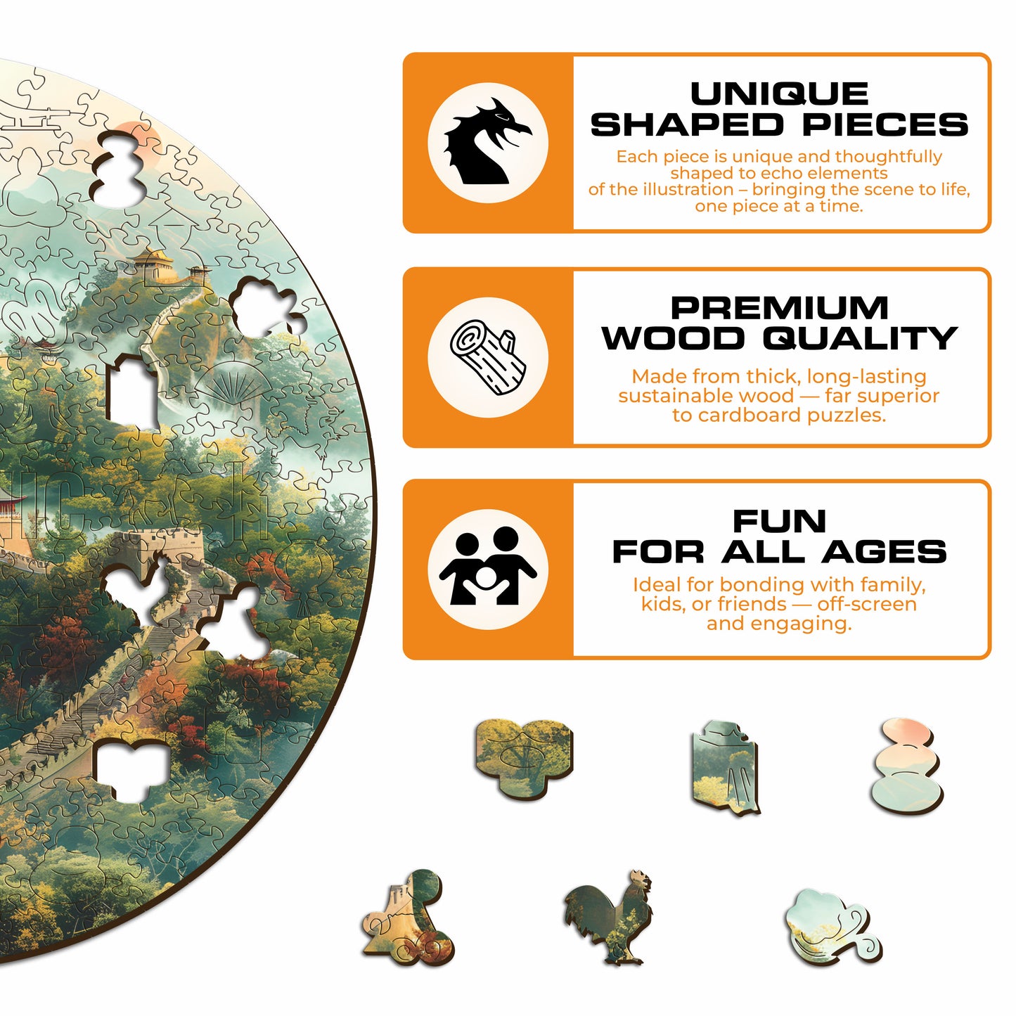 Chinese Wall - Wooden Puzzle