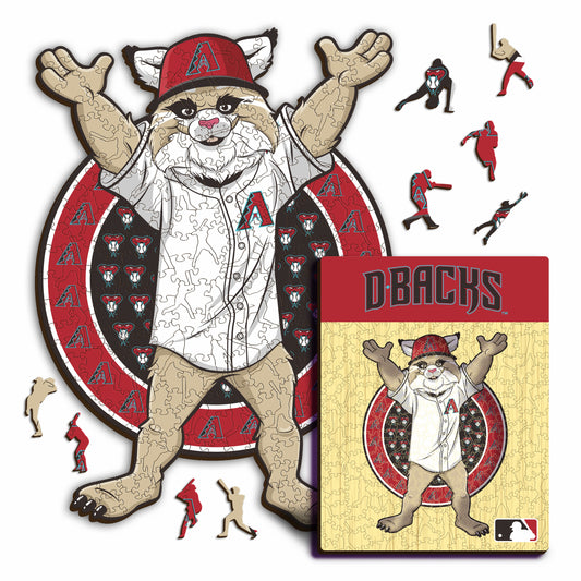 Mascote Arizona Diamondbacks™ - Quebra-cabeça de madeira
