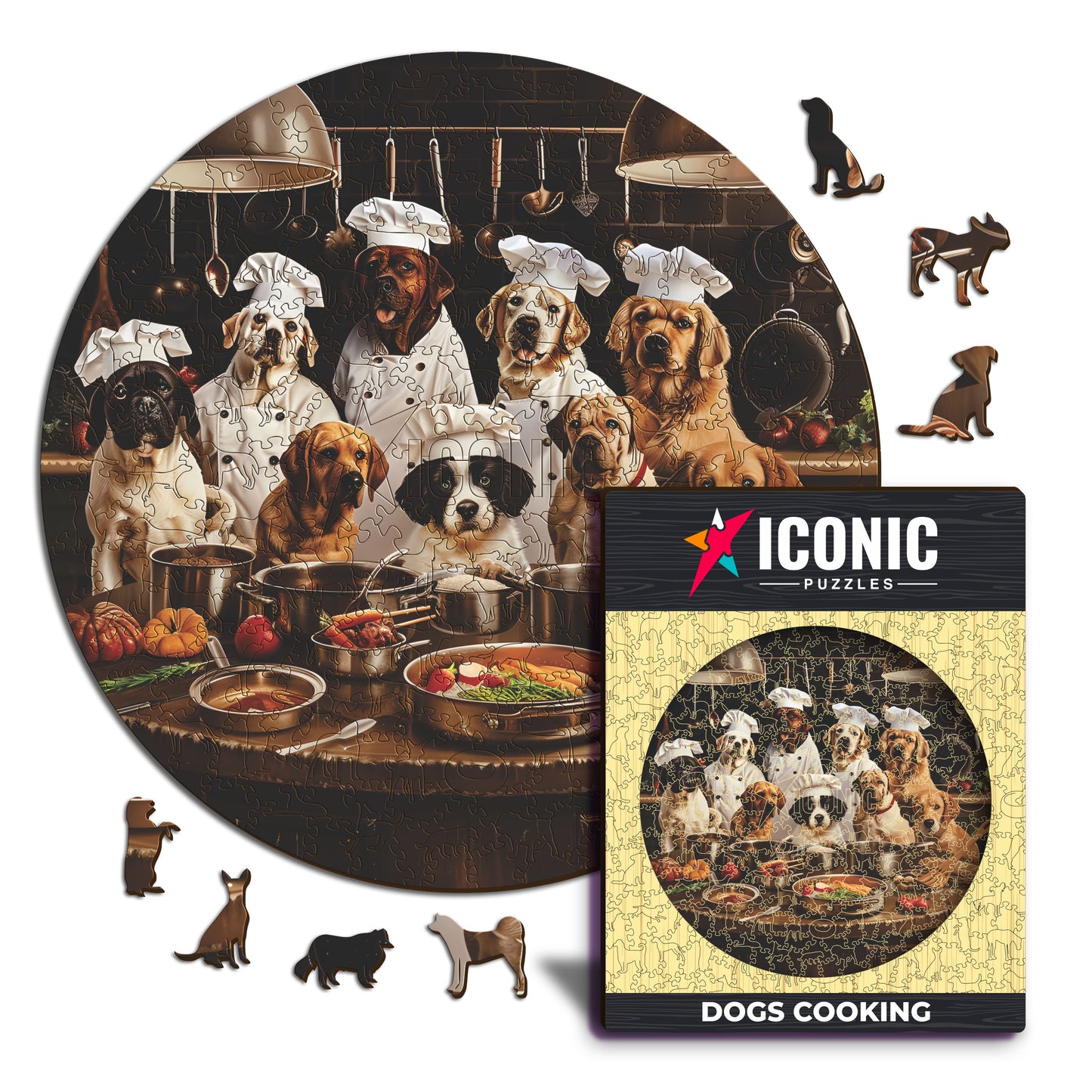 Chef Dogs - Wooden Puzzle