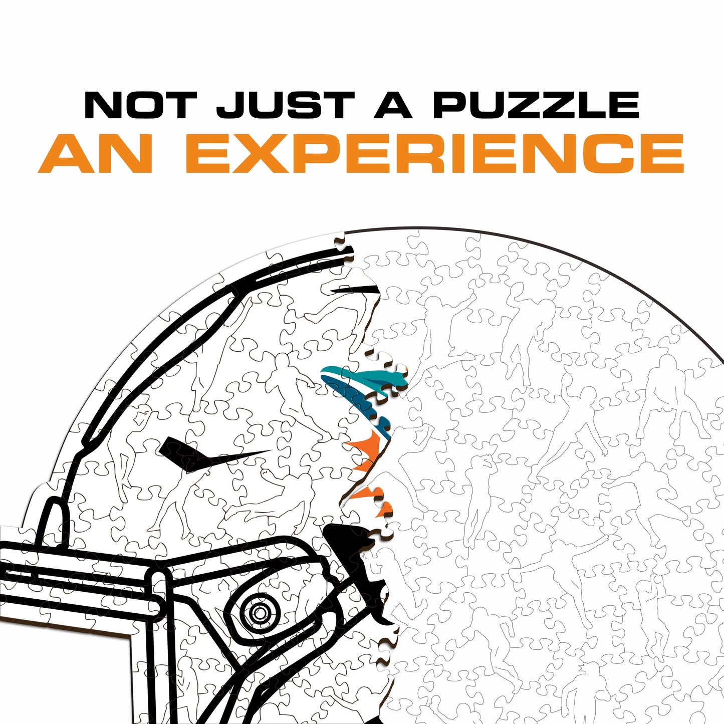 Miami Dolphins™ Helmet - Wooden Puzzle