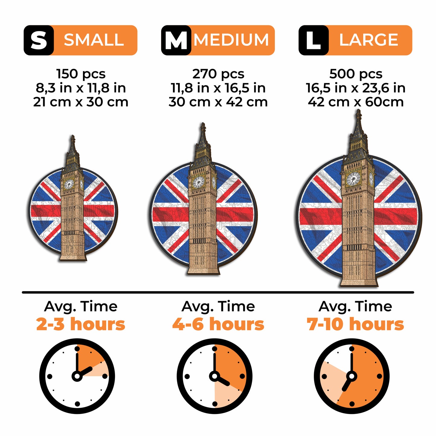 Big Ben - Quebra-cabeça de madeira