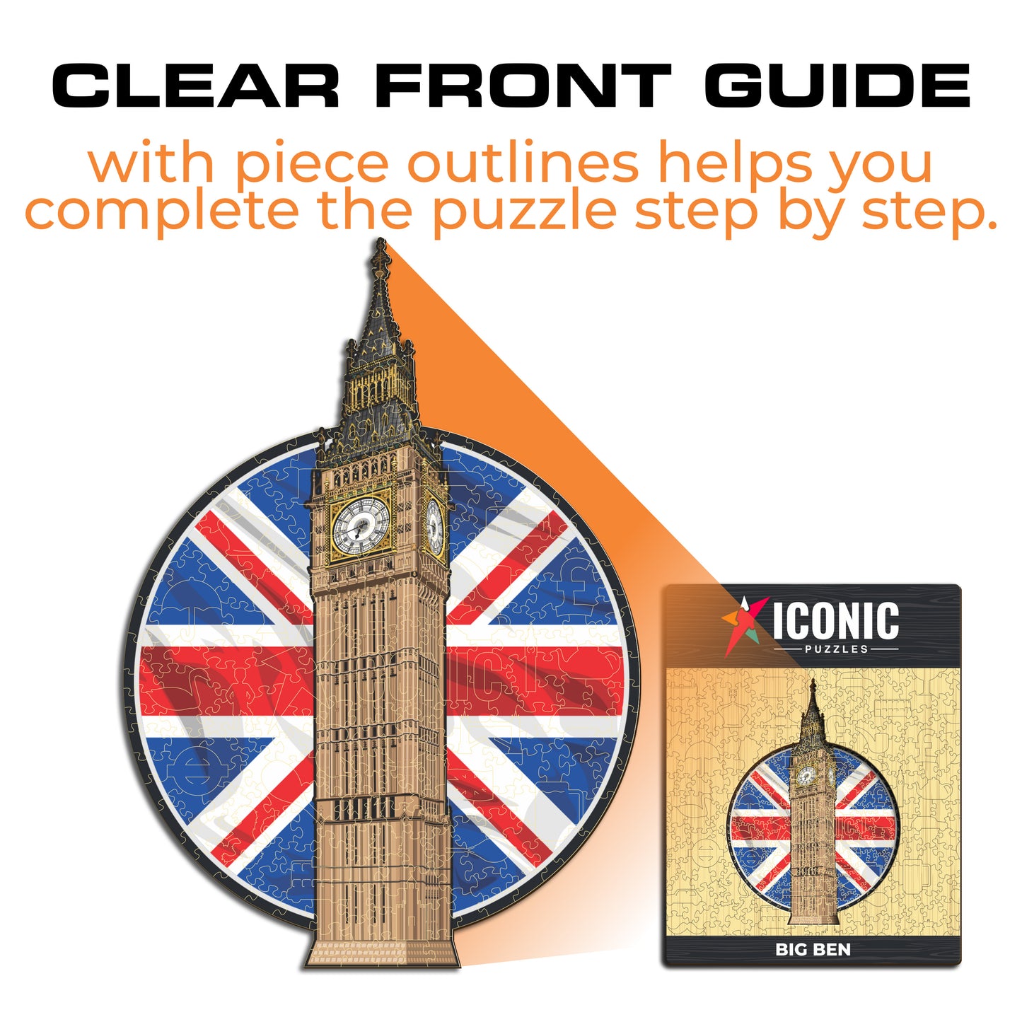 Big Ben - Quebra-cabeça de madeira