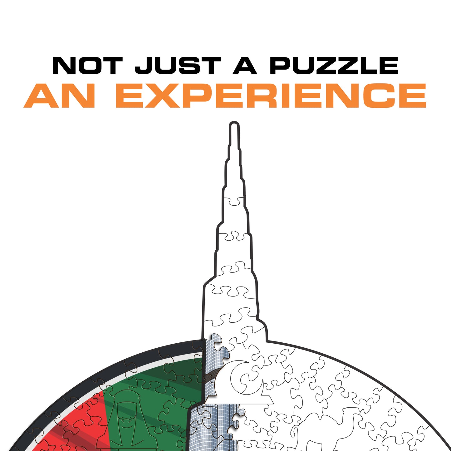 Burj Khalifa - Wooden Puzzle