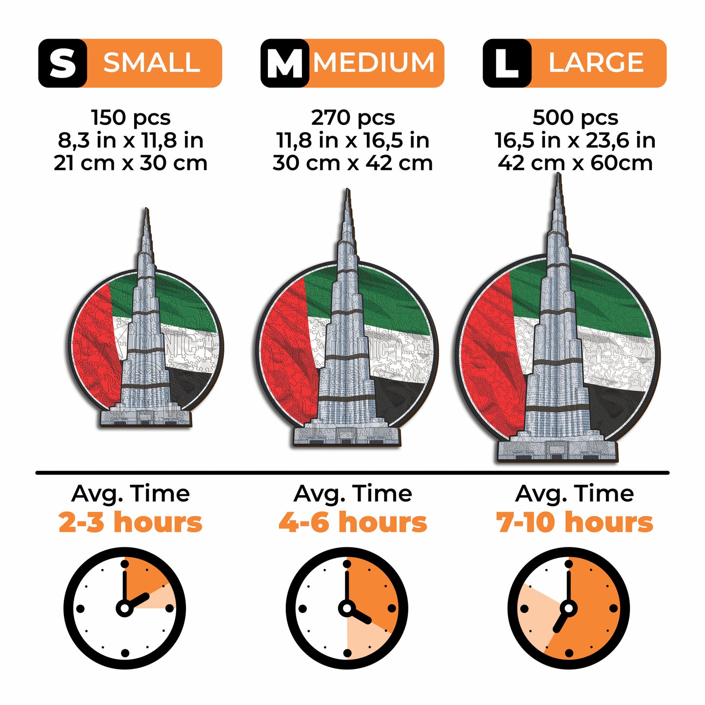 Burj Khalifa - Wooden Puzzle