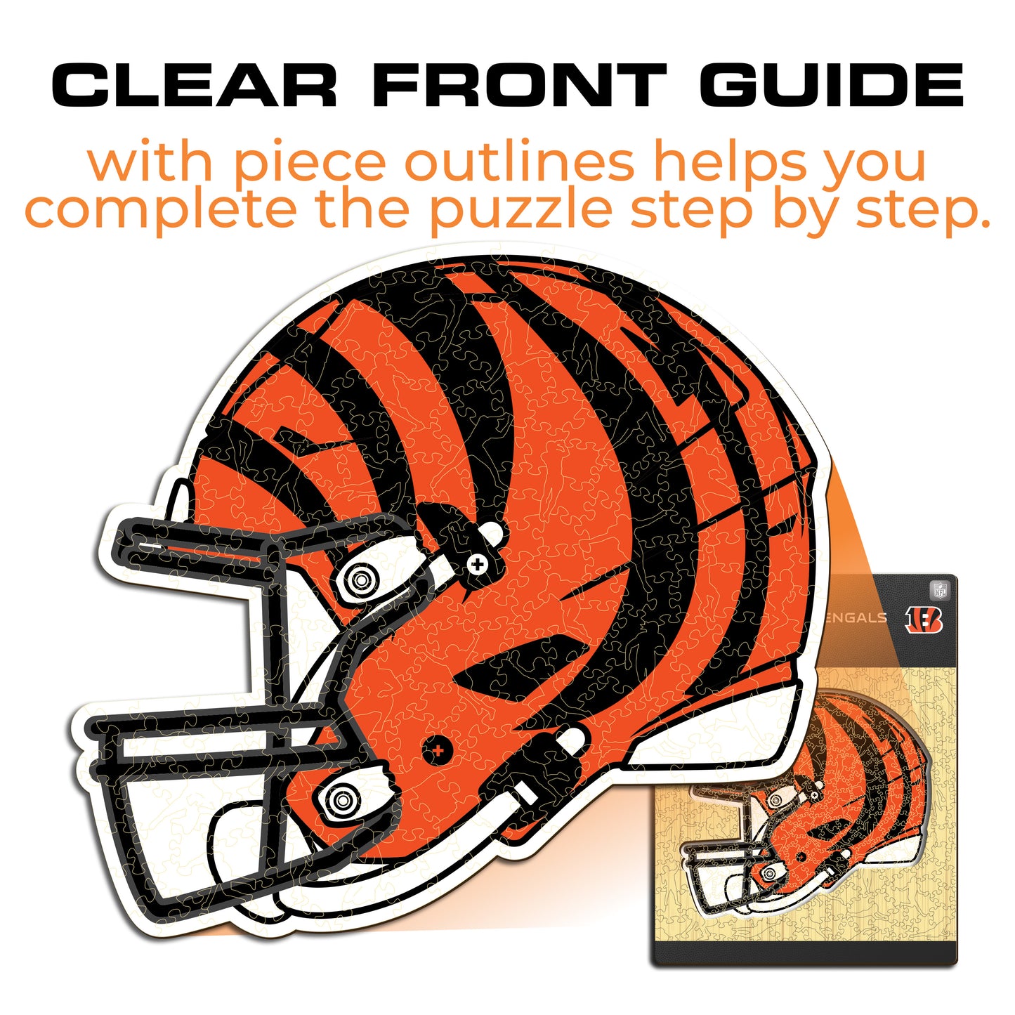 Capacete Cincinnati Bengals™ - Quebra-cabeça de madeira