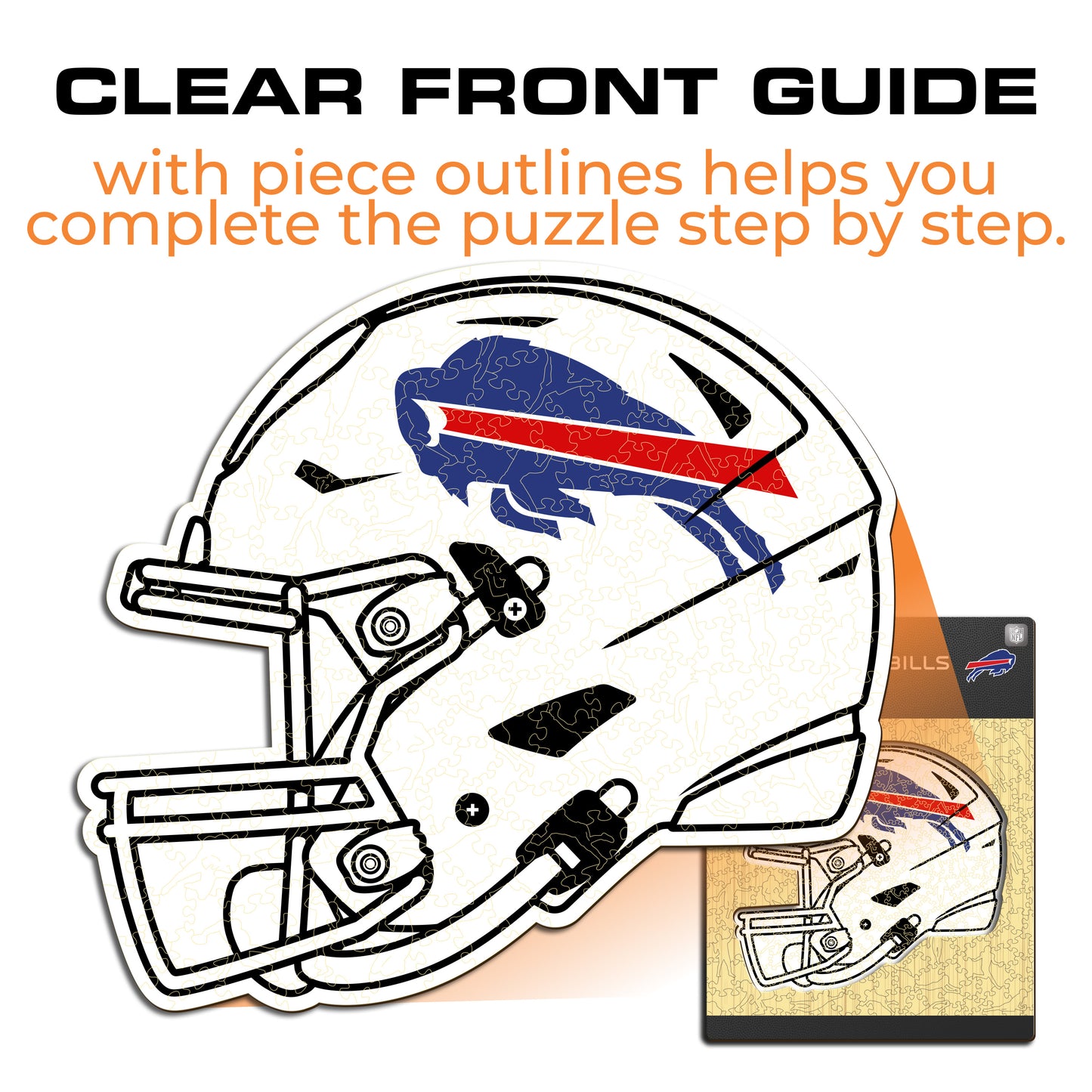 Capacete Buffalo Bills™ - Quebra-cabeça de madeira