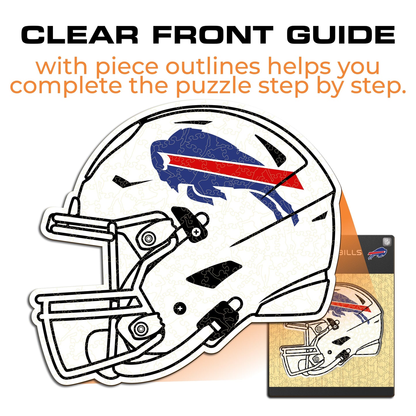 Buffalo Bills™ Helmet - Wooden Puzzle