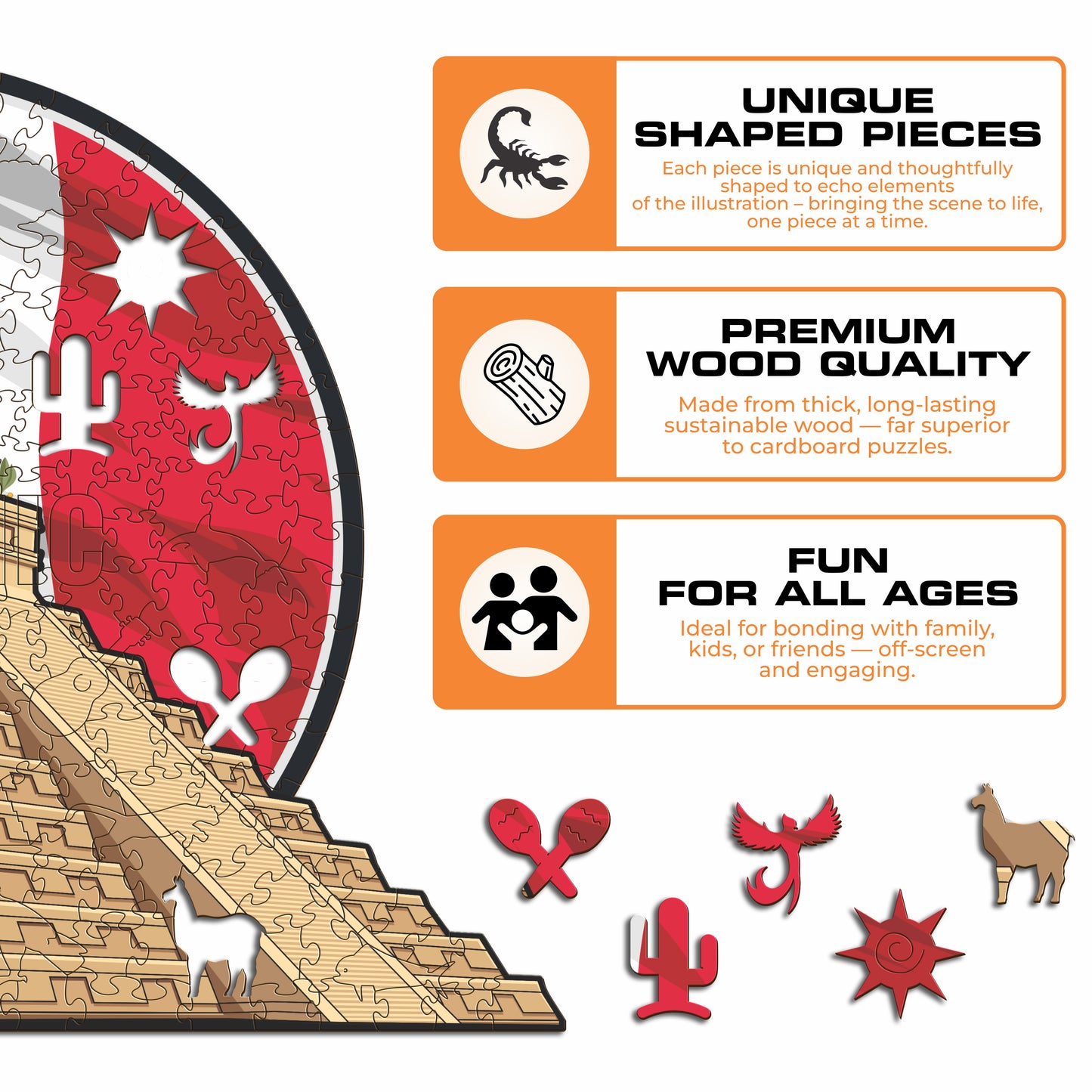 Chichén Itzá - Wooden Puzzle