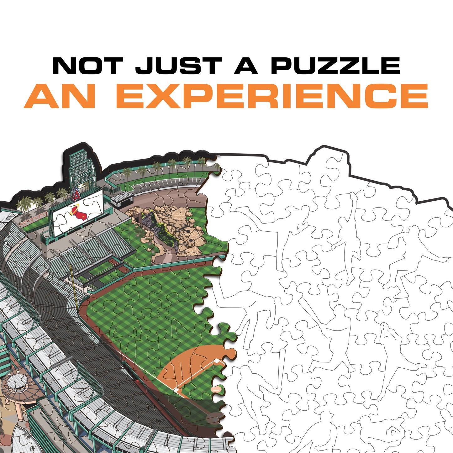Los Angeles Angels™ Angel Stadium of Anaheim - Wooden Puzzle