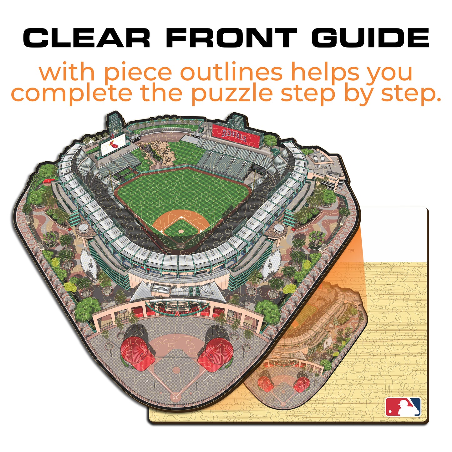 Los Angeles Angels™ Angel Stadium of Anaheim - Wooden Puzzle
