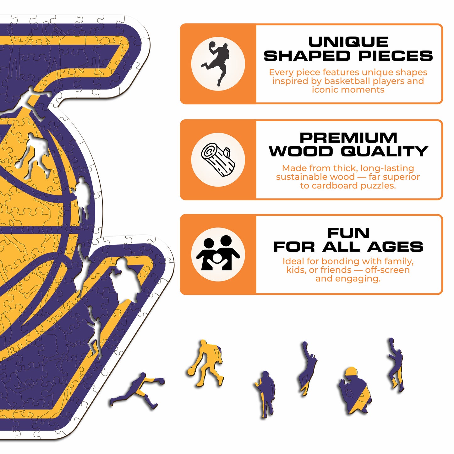 Los Angeles Lakers™ - Wooden Puzzle