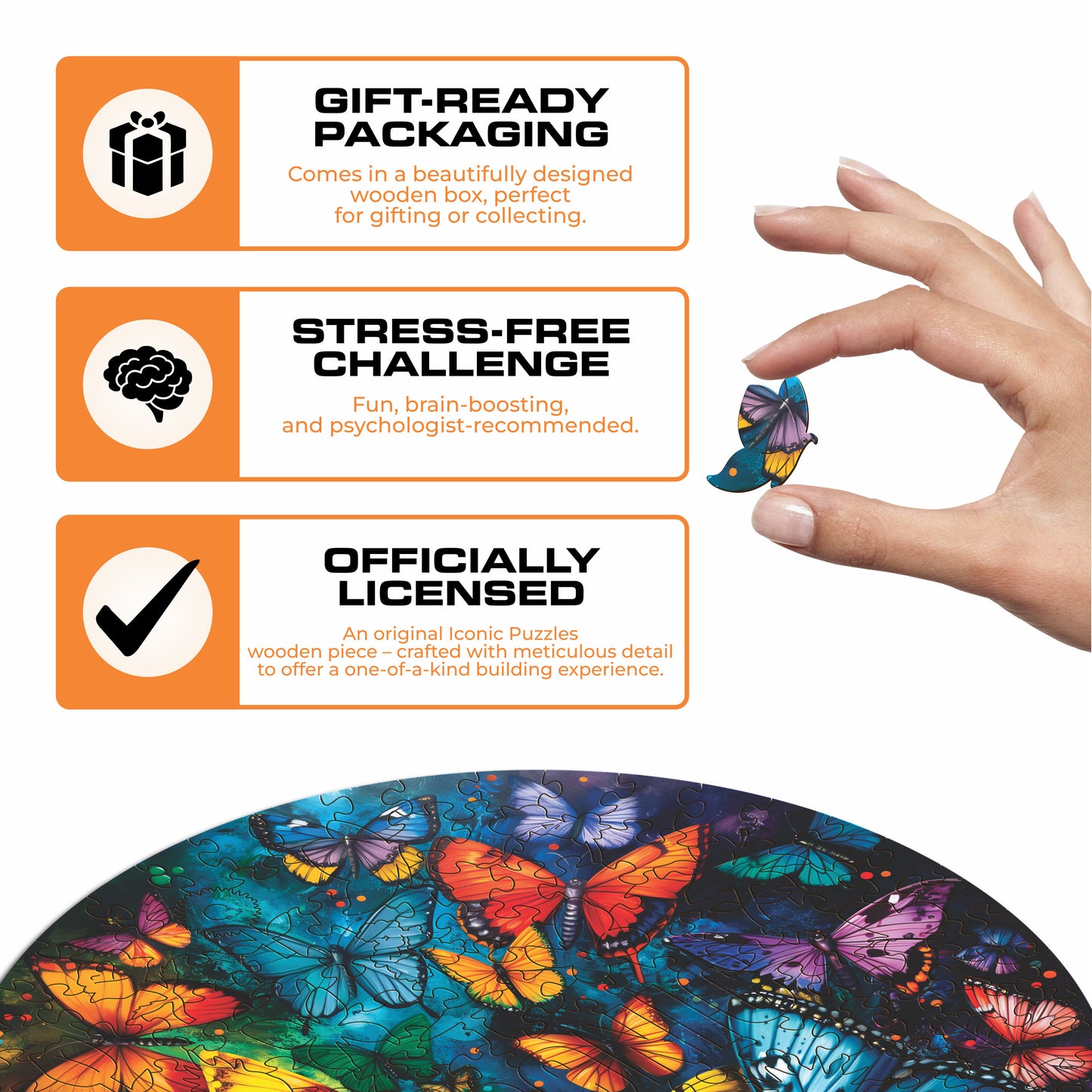 Magic Butterflies - Wooden Puzzle