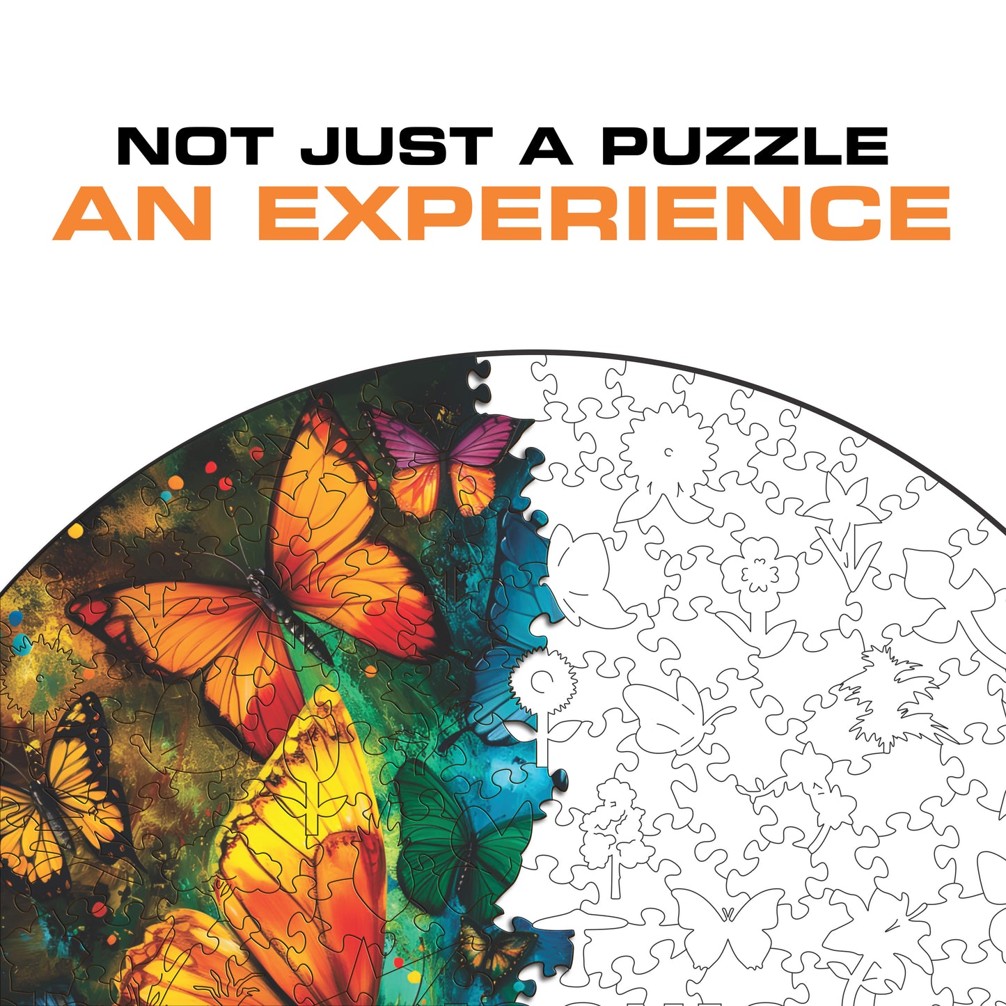 Magic Butterflies - Wooden Puzzle