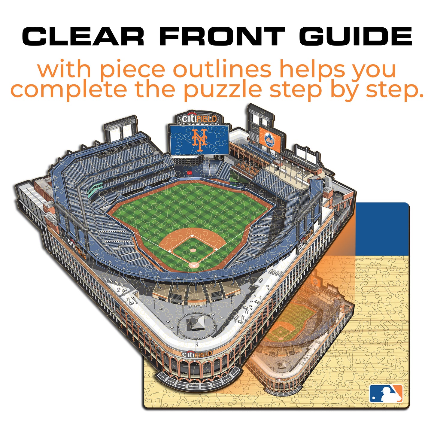 New York Mets™ Citi Field Stadium - Wooden Puzzle