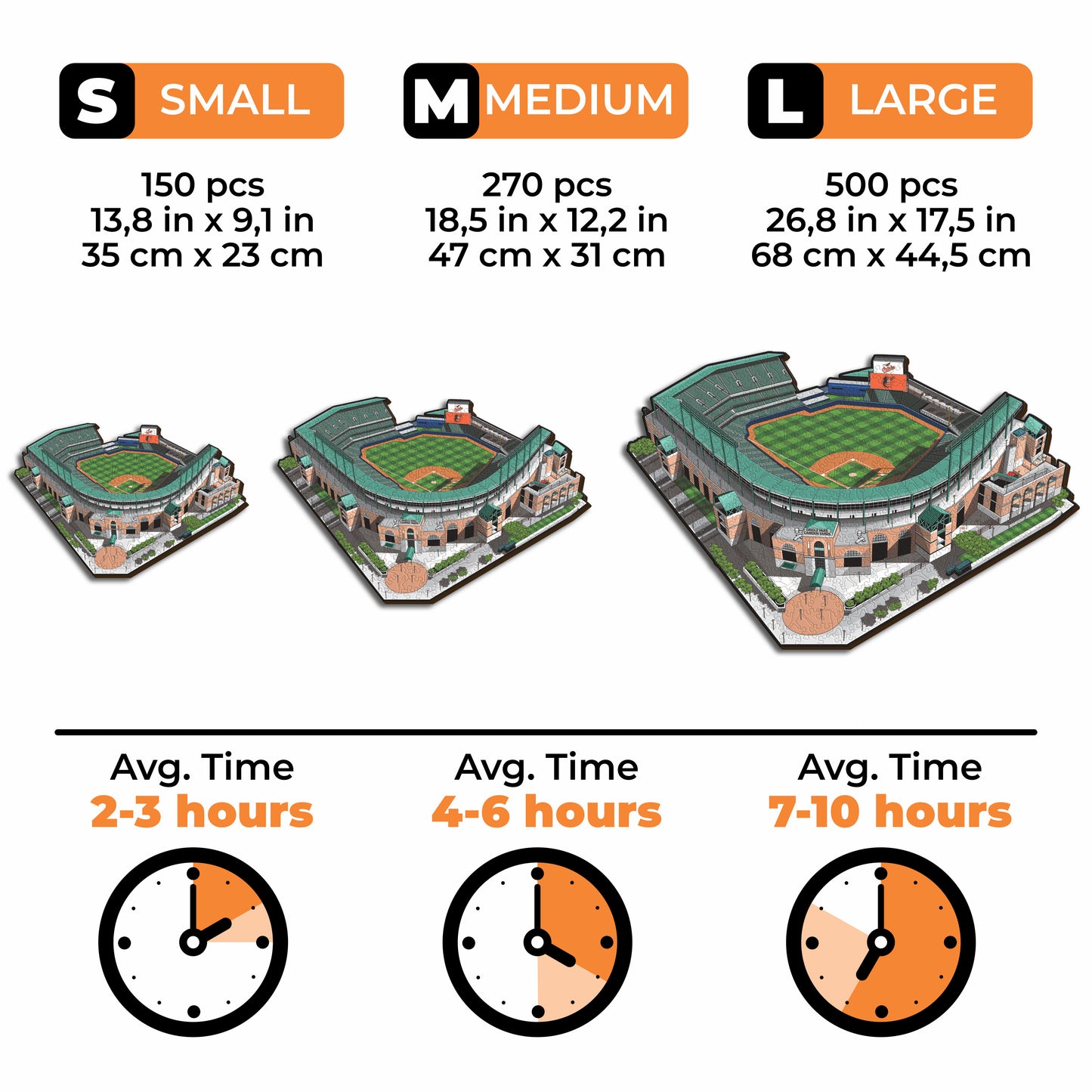 Baltimore Orioles™ Oriole Park Stadium - Wooden Puzzle