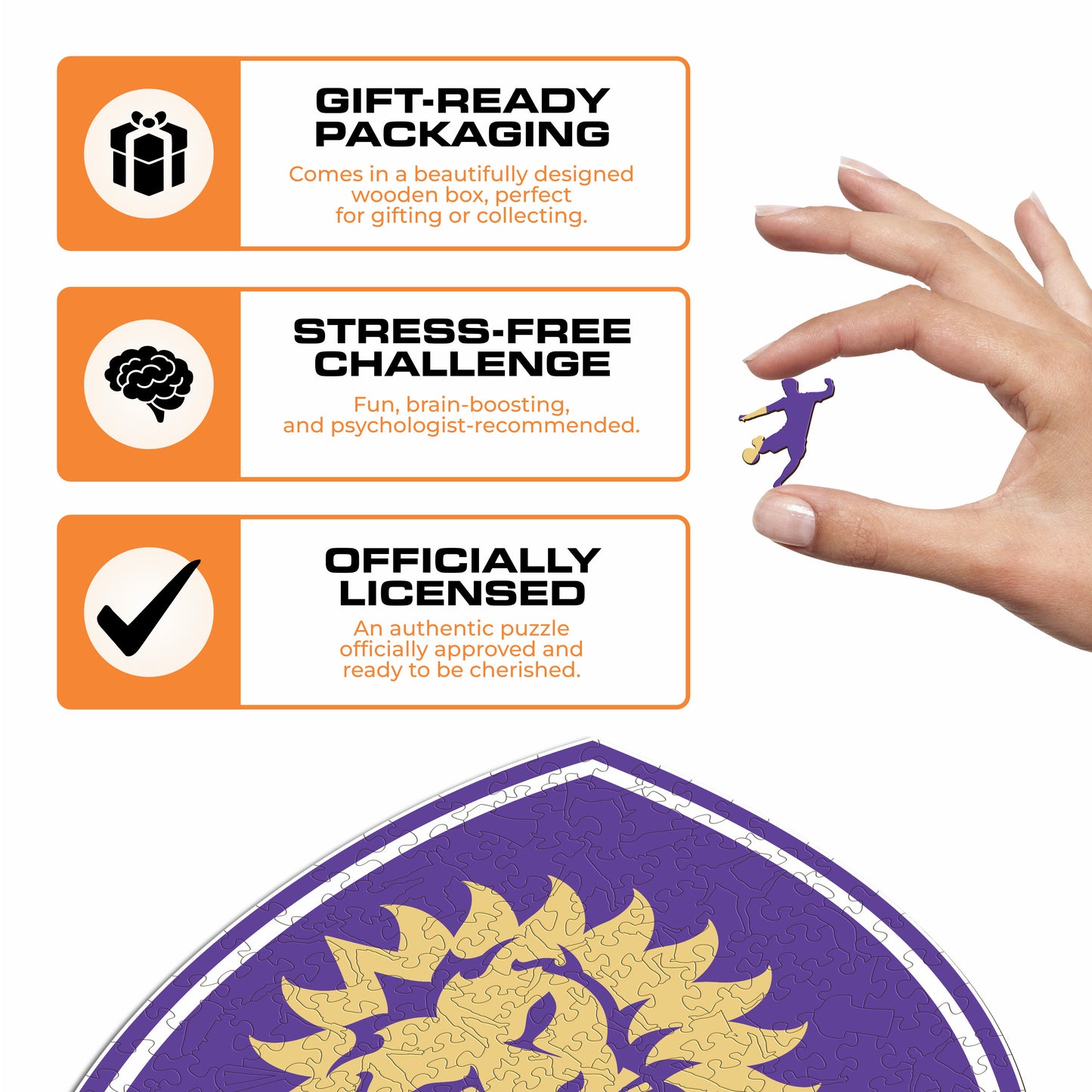 Orlando City SC® Logo - Wooden Puzzle
