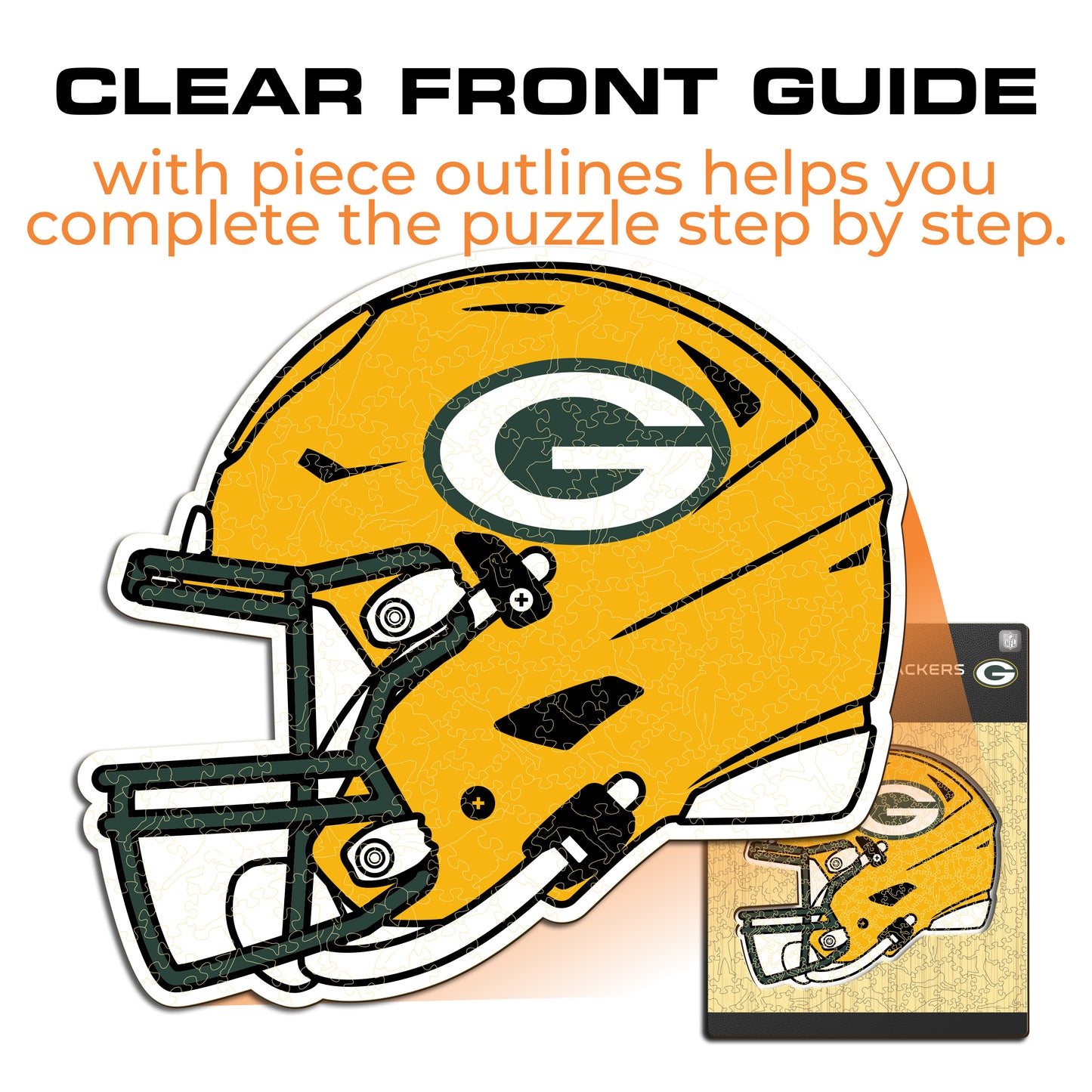 Capacete do Green Bay Packers™ - Quebra-cabeça de madeira