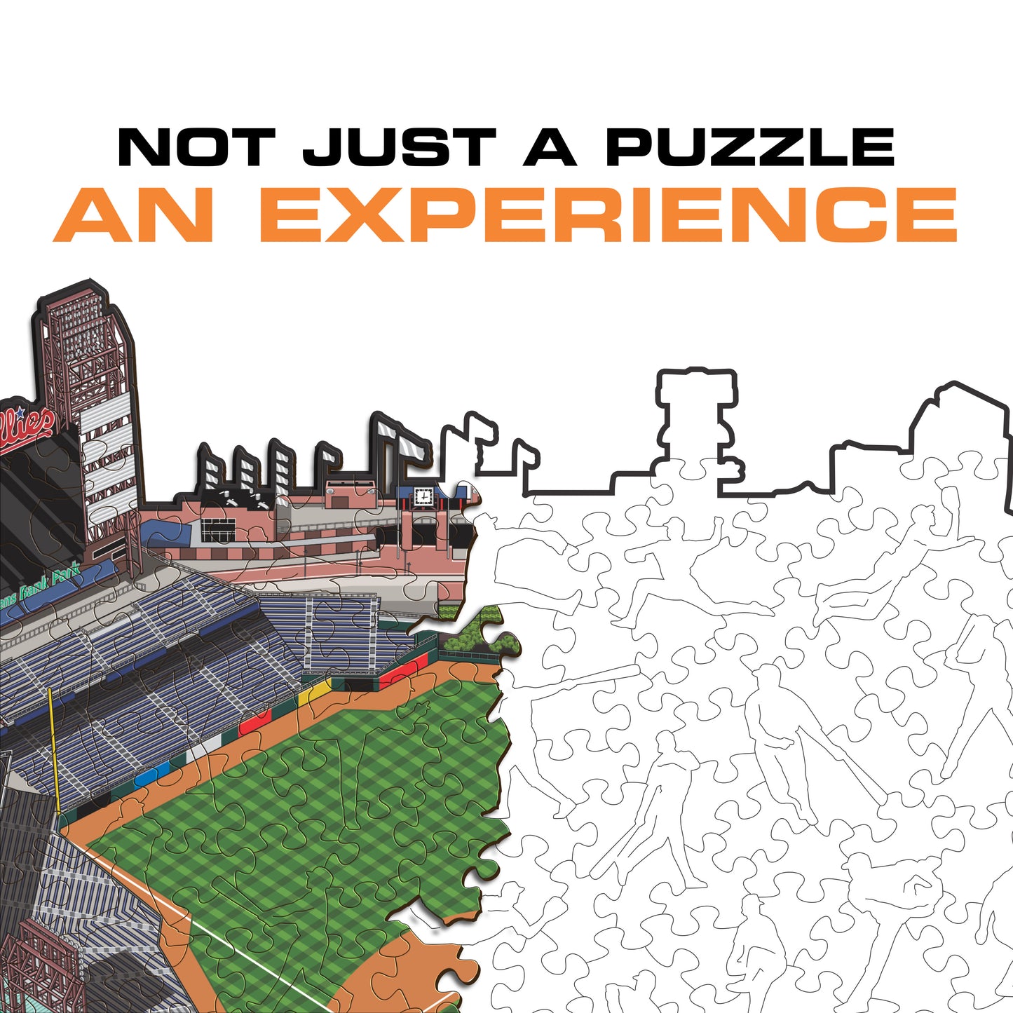 Philadelphia Phillies™ Citizens Bank Park Stadium - Wooden Puzzle